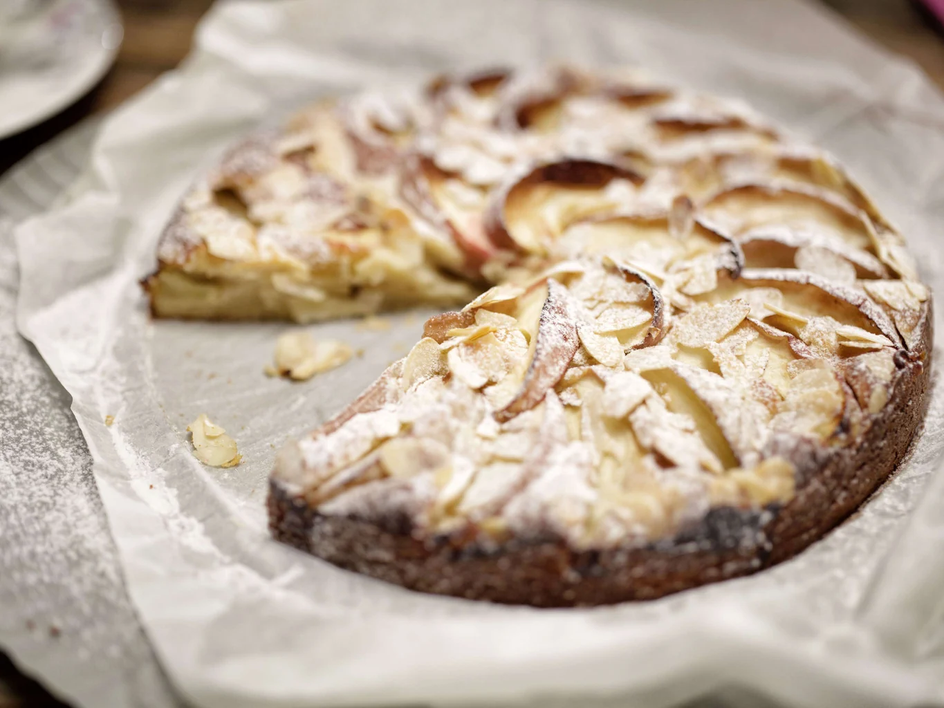 Gâteau aux pommes et aux amandes