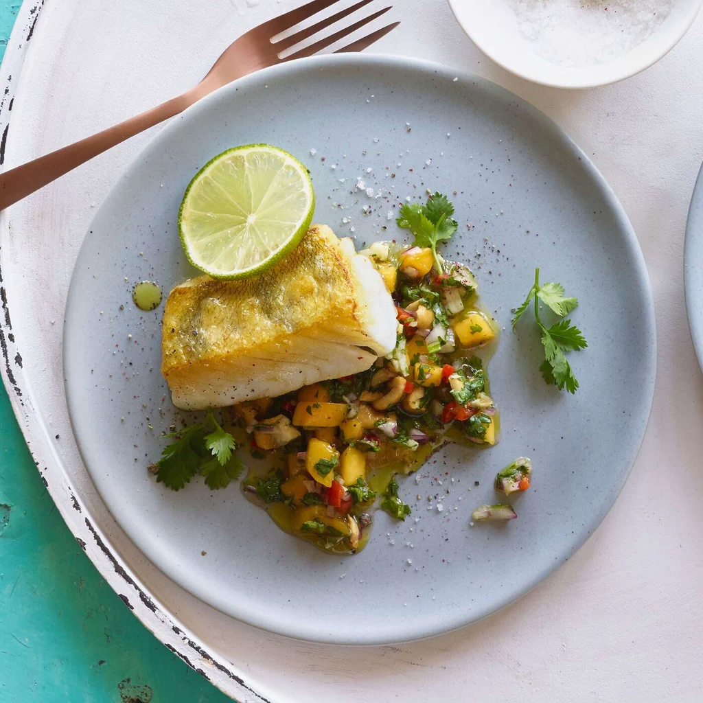 Zanderfilet mit Koriander-Salsa