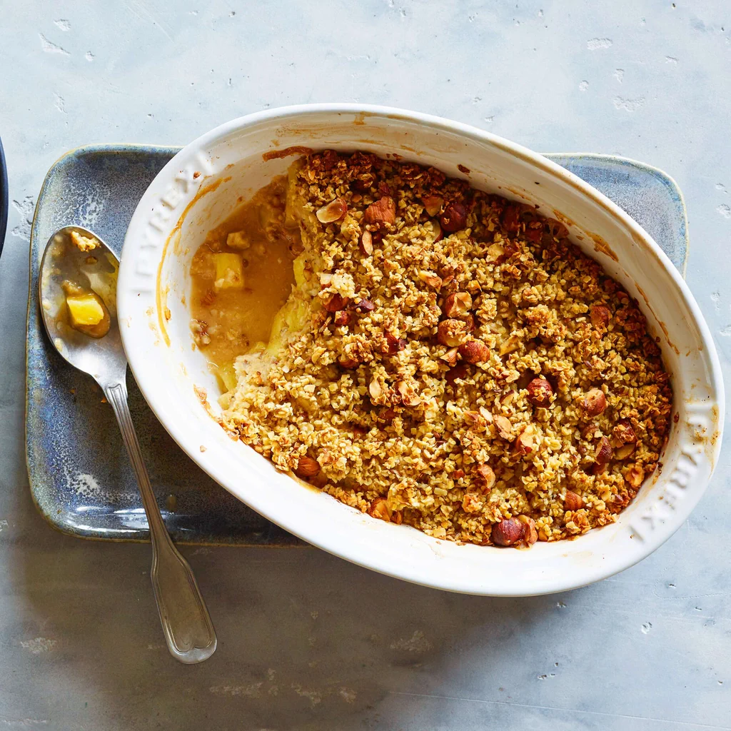 Baked Oats mit Ananas