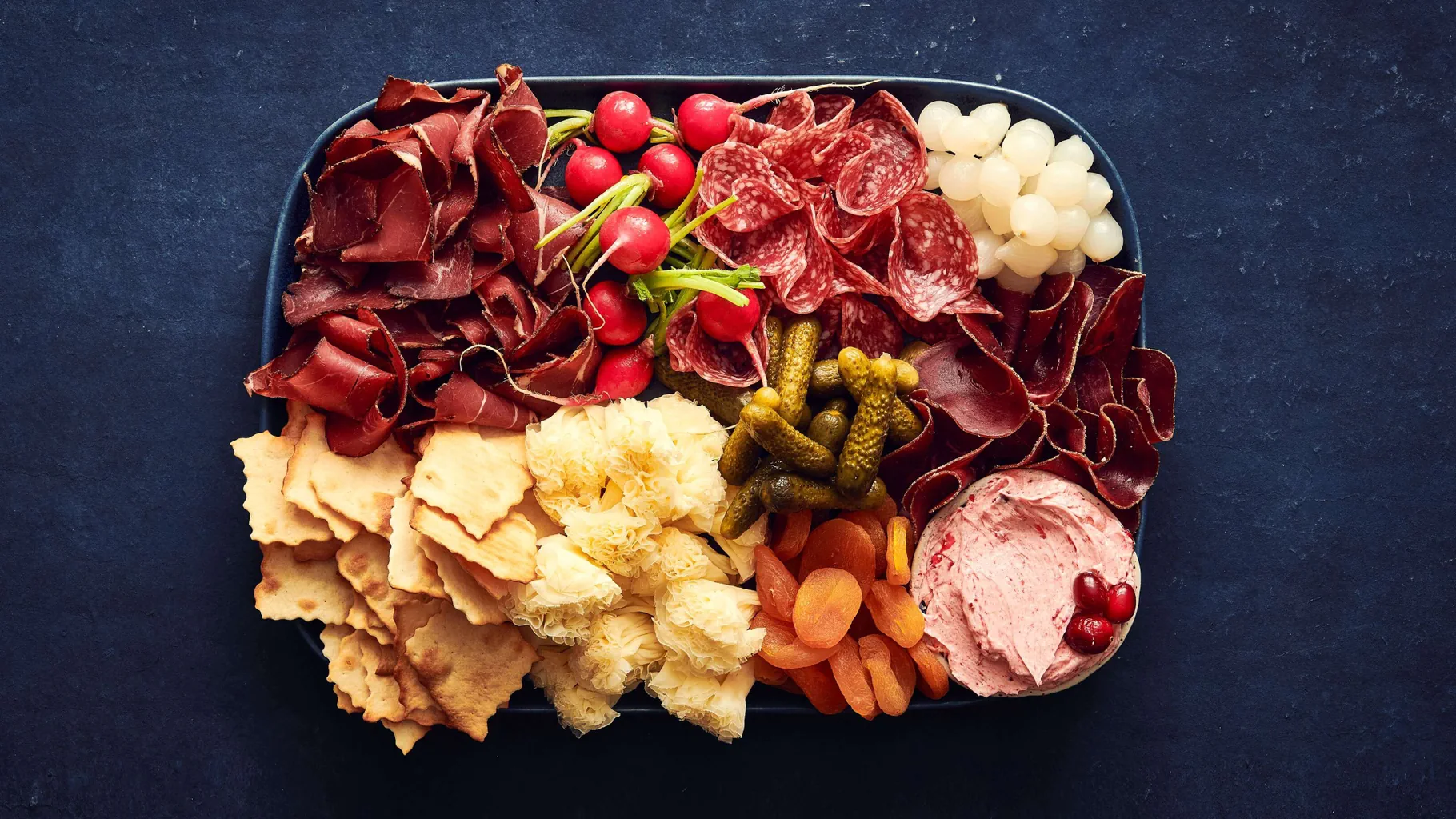 Plateau apéritif avec gibier