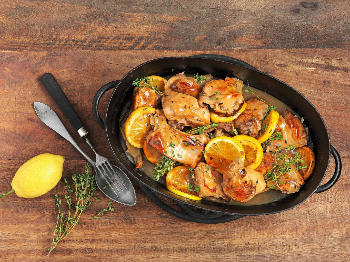 Kaninchenragout mit Zitronenthymian