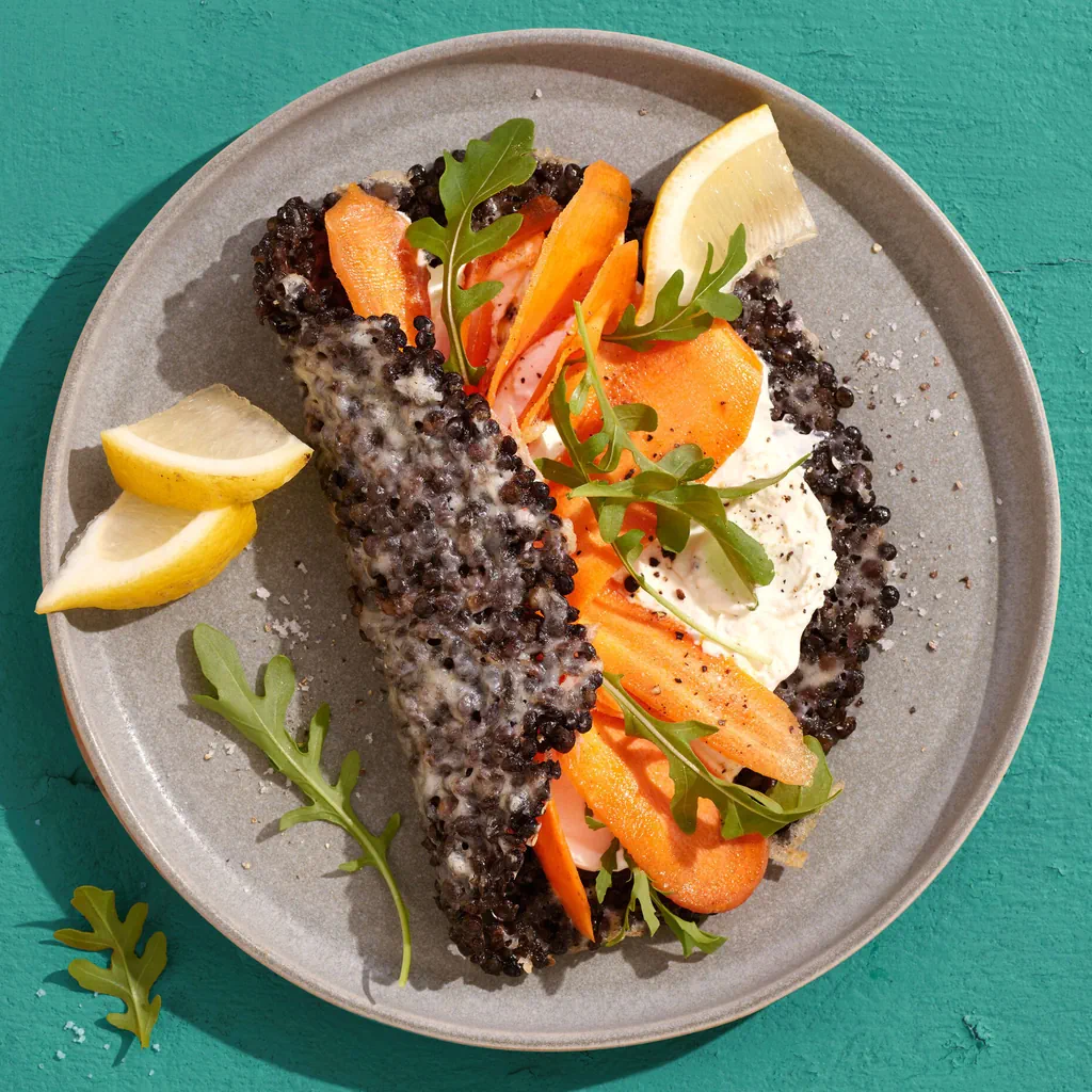 Linsen-Käse-Wrap