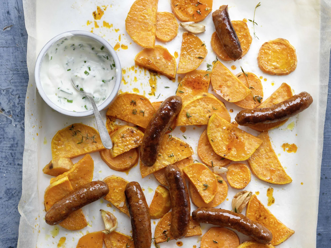 Patate dolci e merguez