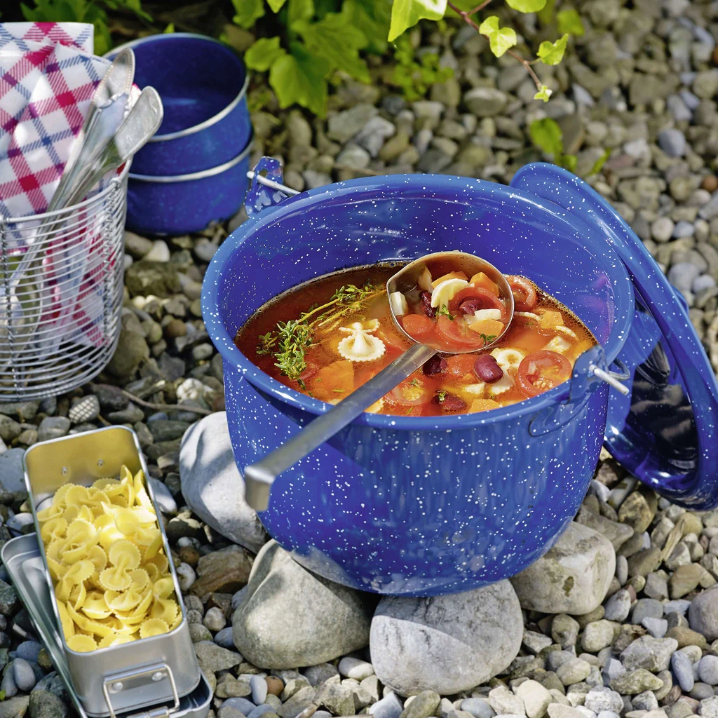 Zuppa di pomodori e fagioli