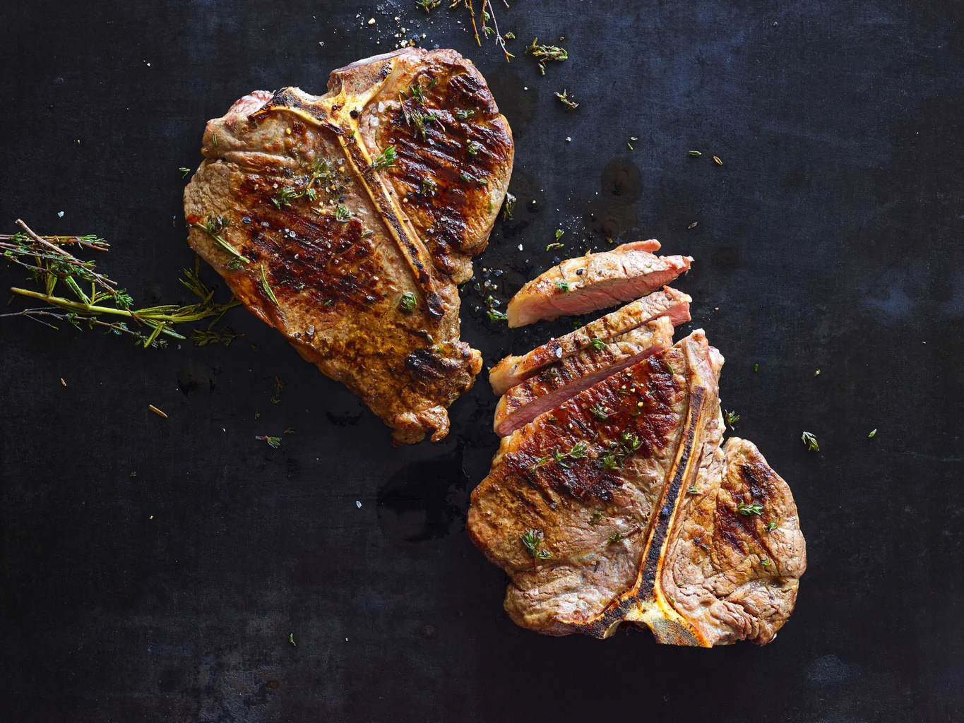 Steak T-bone aux fines herbes