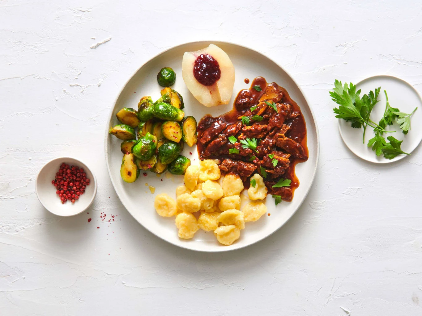 Veganer Herbstteller 