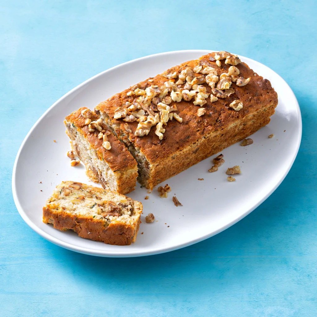 Cake courgettes-pommes-noix