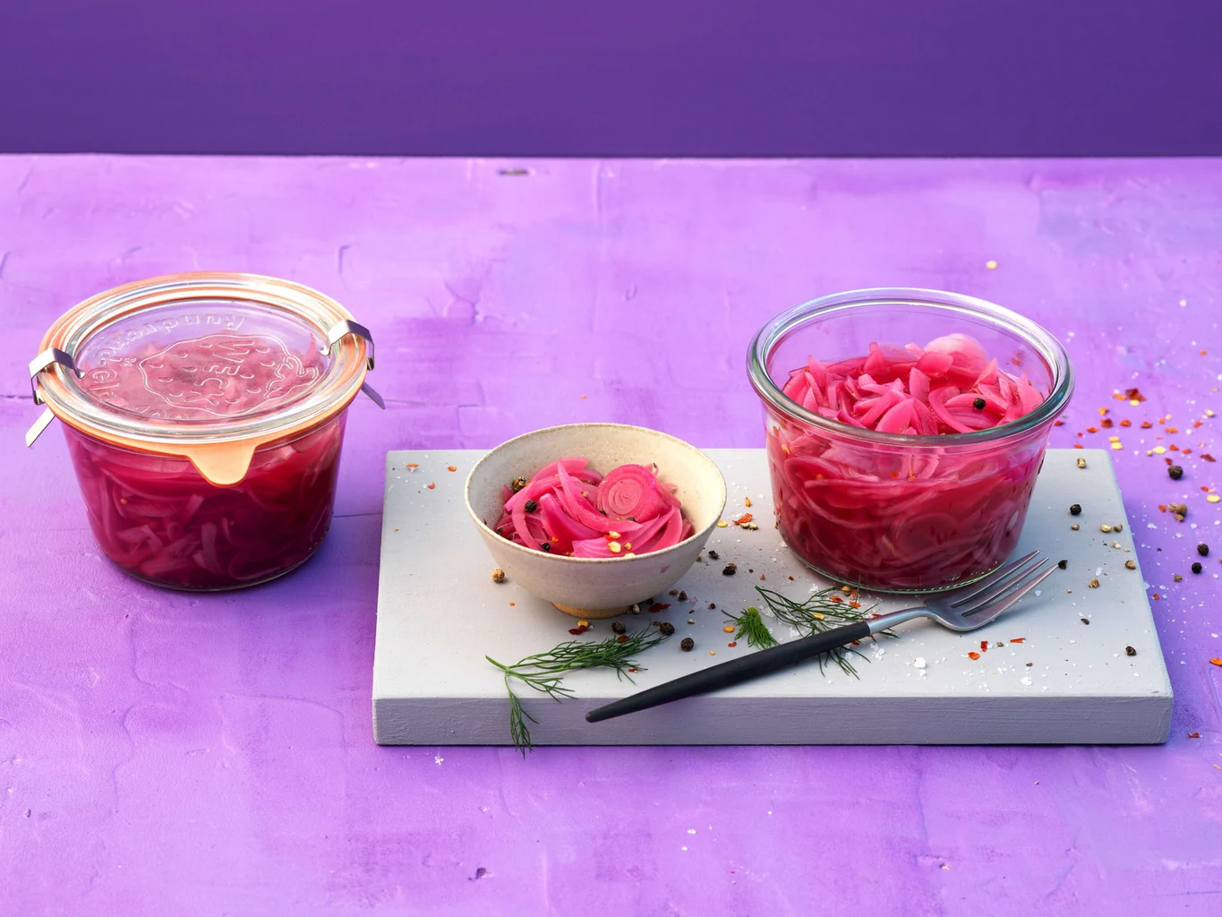 Pickles di cipolle rosse