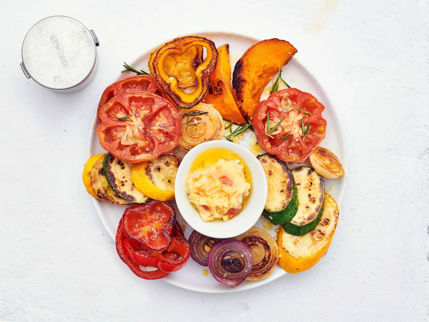 Farandole de légumes avec aïoli à la tomate