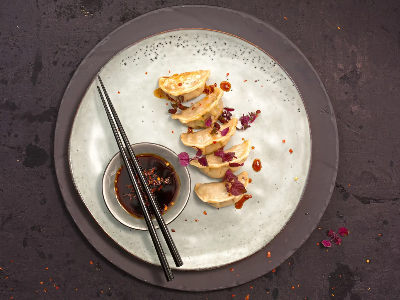 Gyoza mit Rindfleischfüllung
