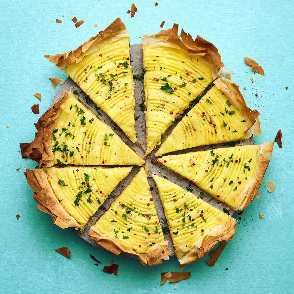 Kartoffel-Speck-Tarte mit Strudelteig