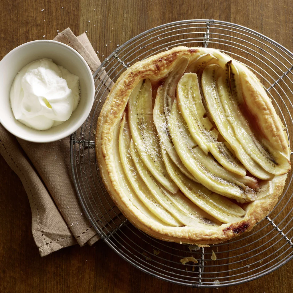 Tarte à la banane et crème