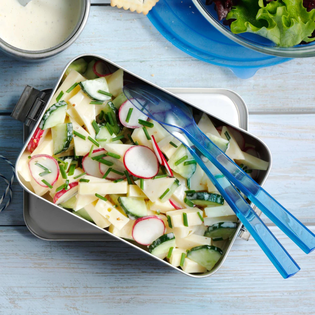 Käsesalat mit Gurke