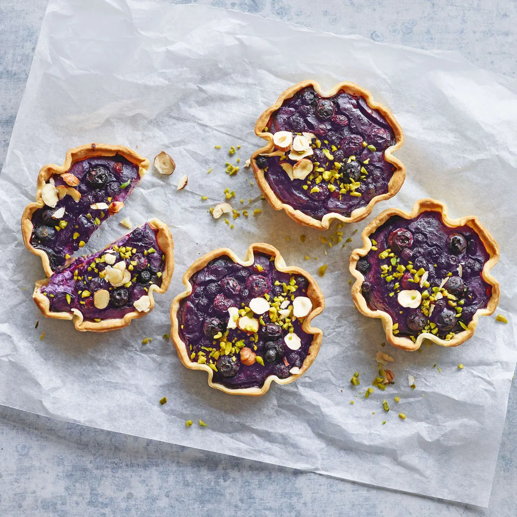 Tartelettes aux myrtilles et au tofu
