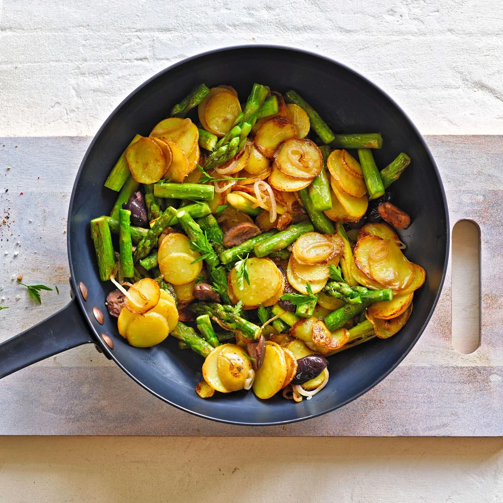 Padellata d’asparagi e patate