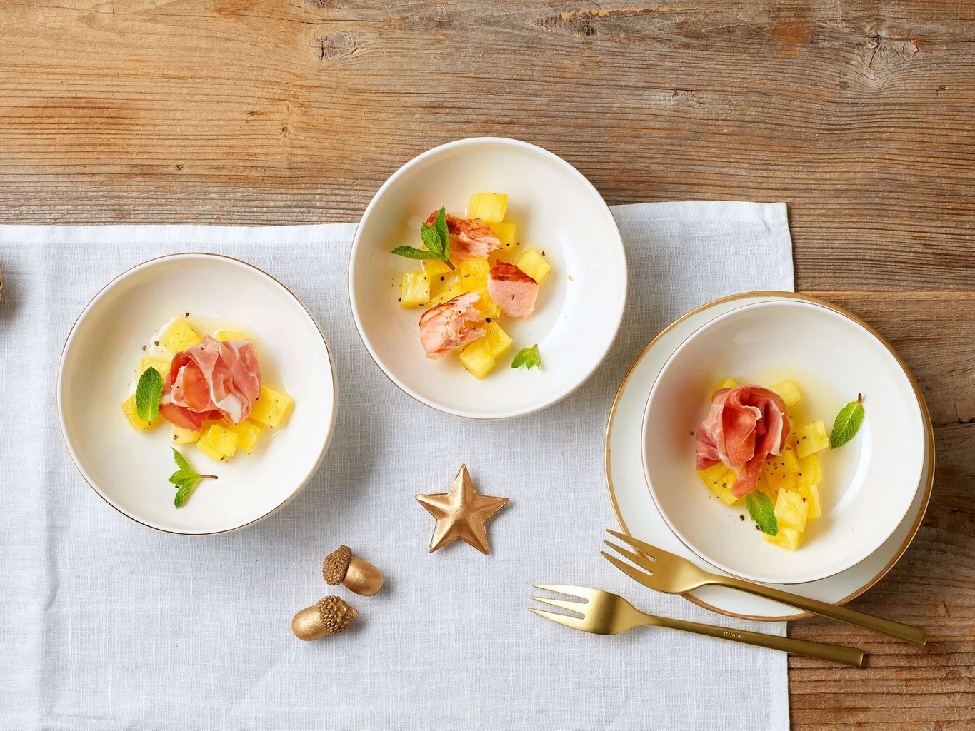 Apéro-Bowls mit Ananas