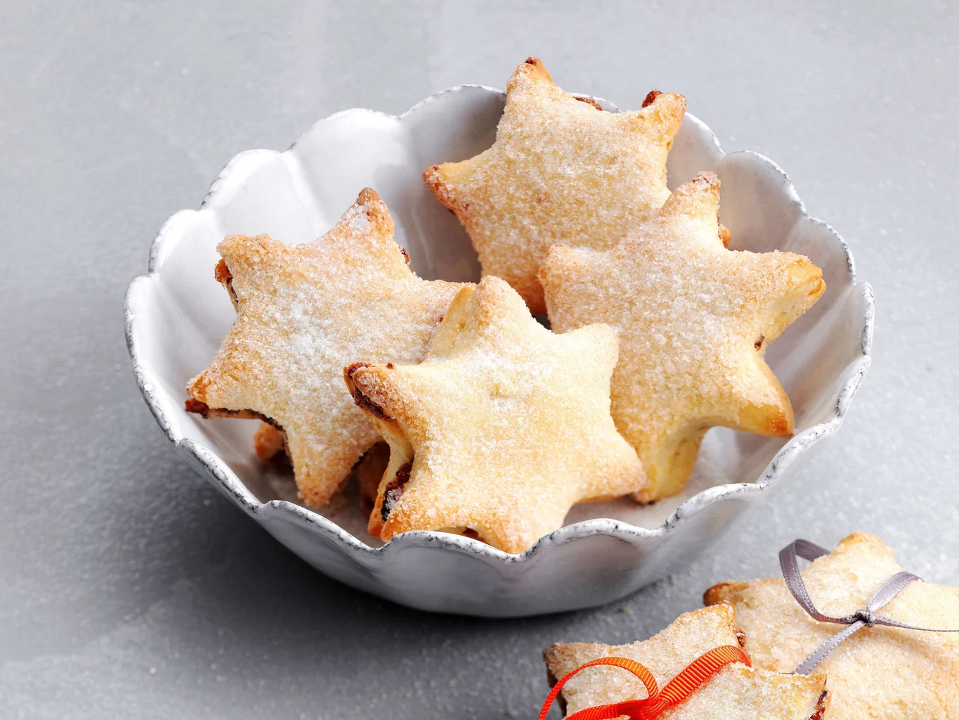 Petits pains sucrés en étoile