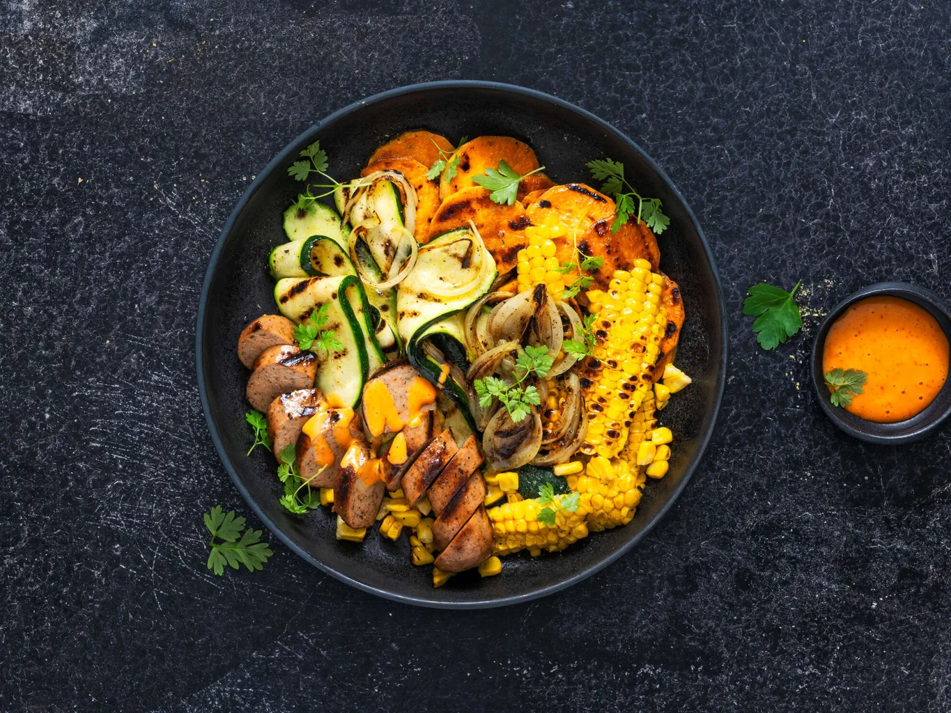 Vegane BBQ-Bowl 