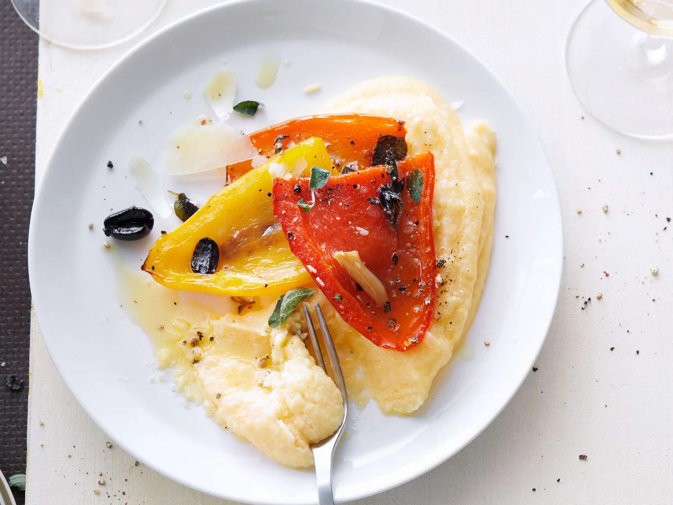Polenta con verdure al forno