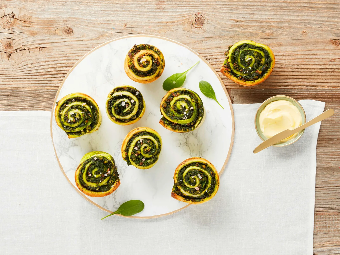 Schinken-Spinat-Brioches
