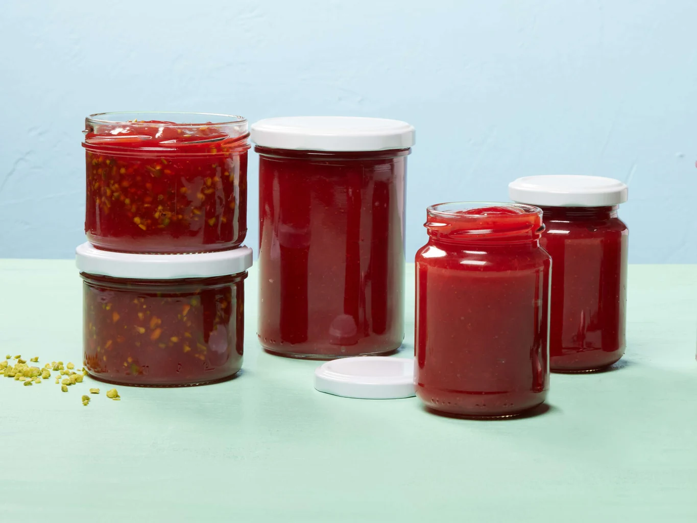 Confiture de fraises en trois versions