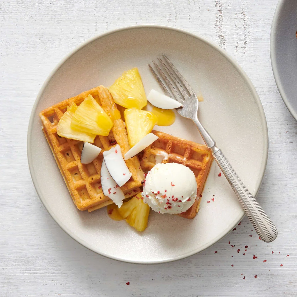Cialde con ananas e cocco