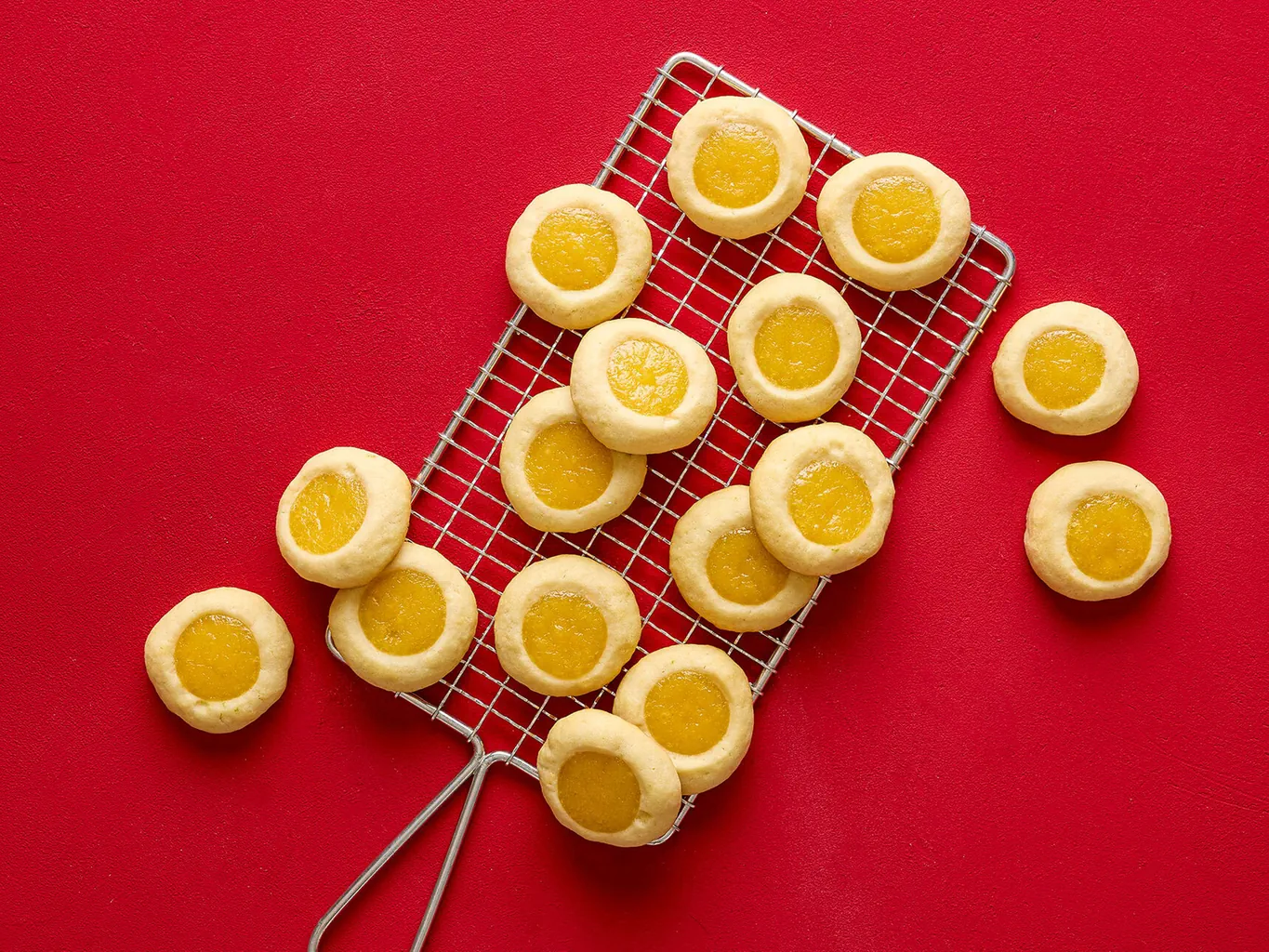 Lime curd cookies