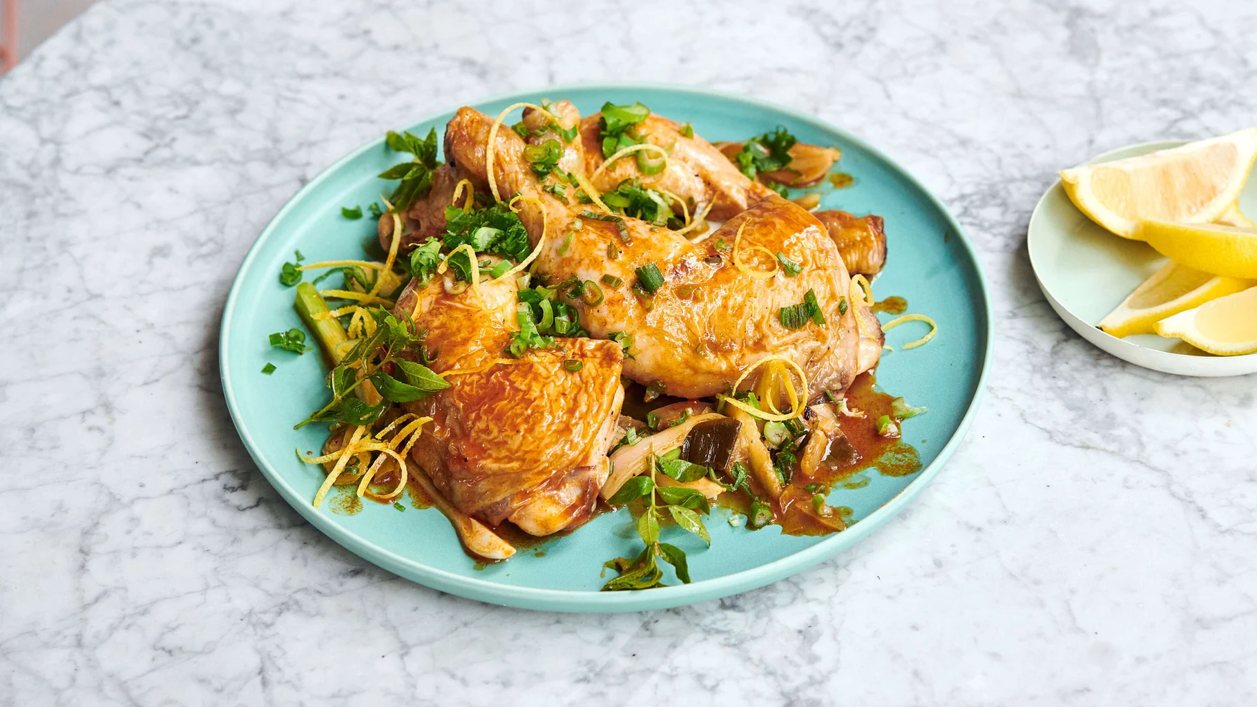 Cosce di pollo al limone