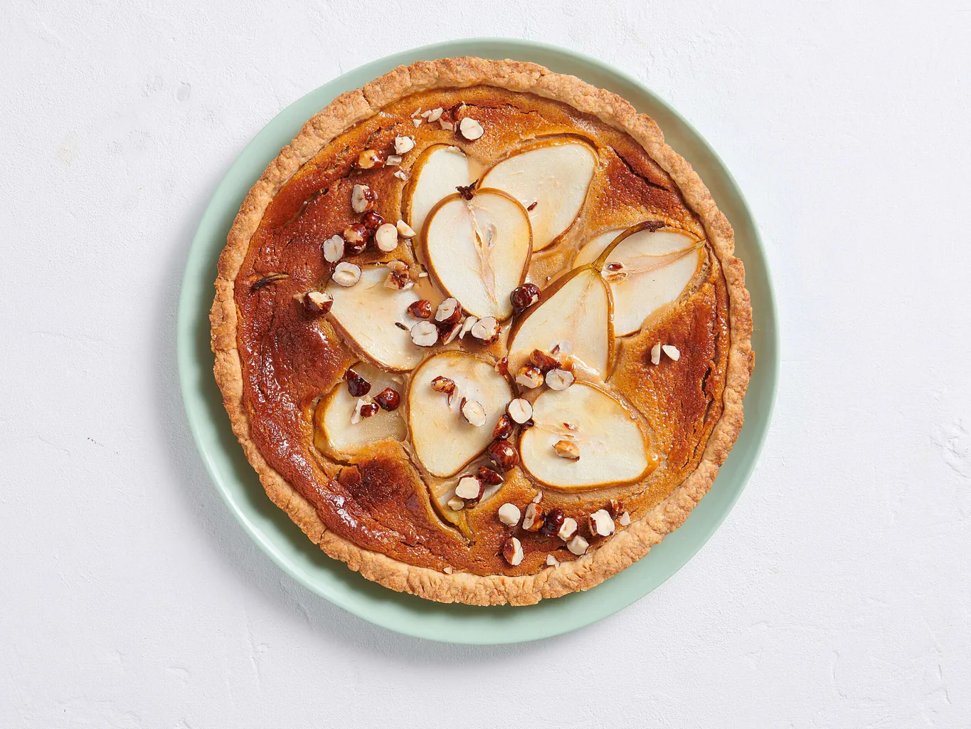 Crostata alle nocciole e alle pere