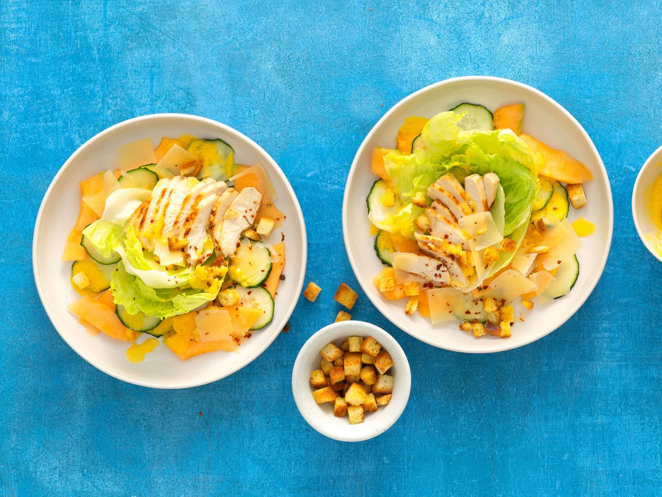 Ceasar salad con melone