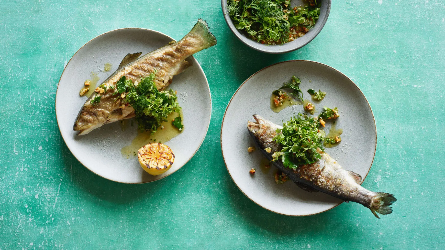 Truite marinée aux fines herbes