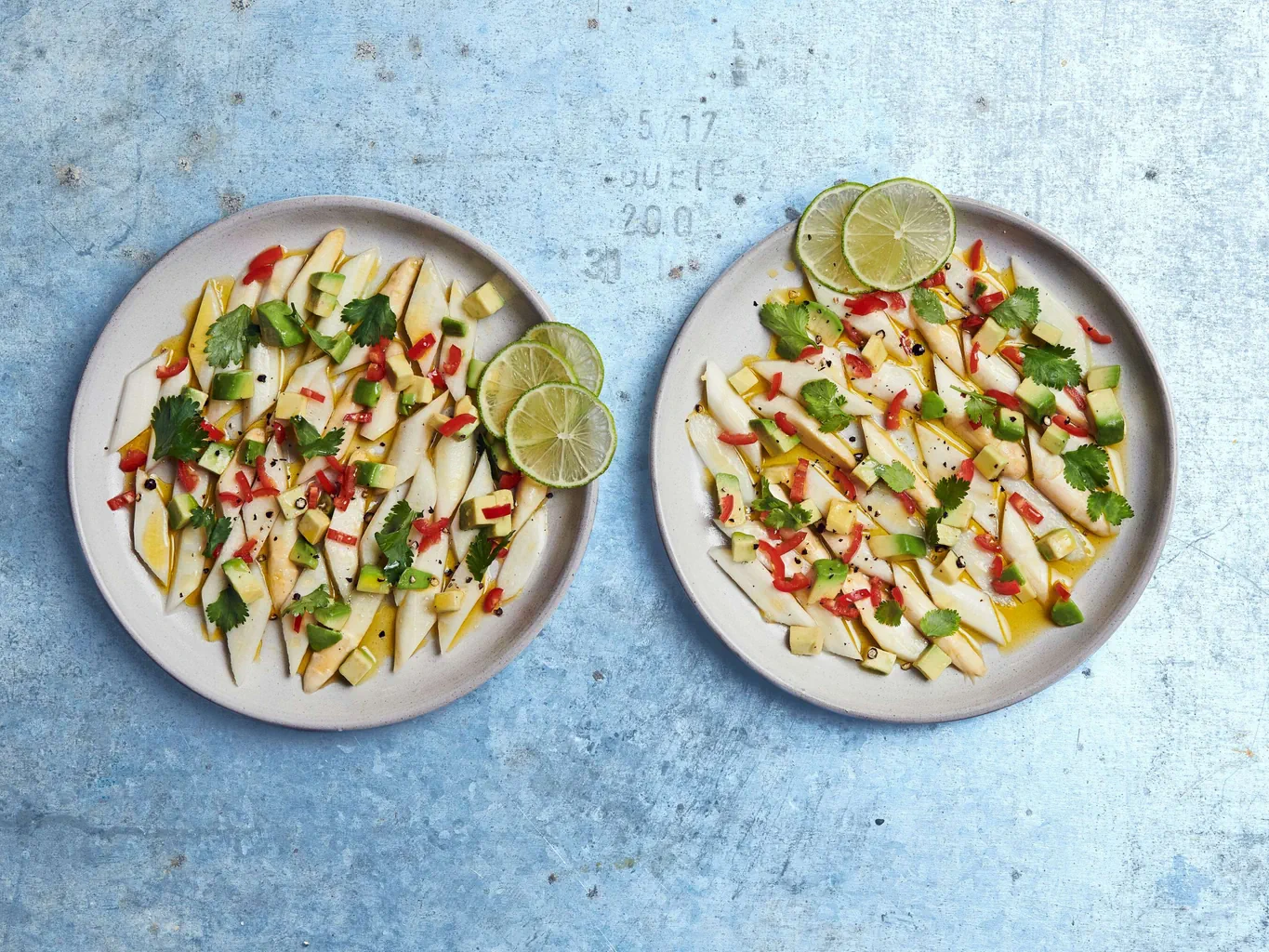 Ceviche di asparagi bianchi