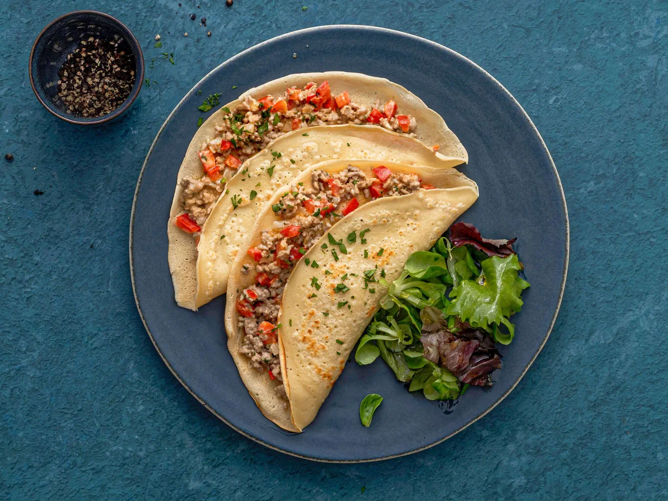 Omelette con carne macinata