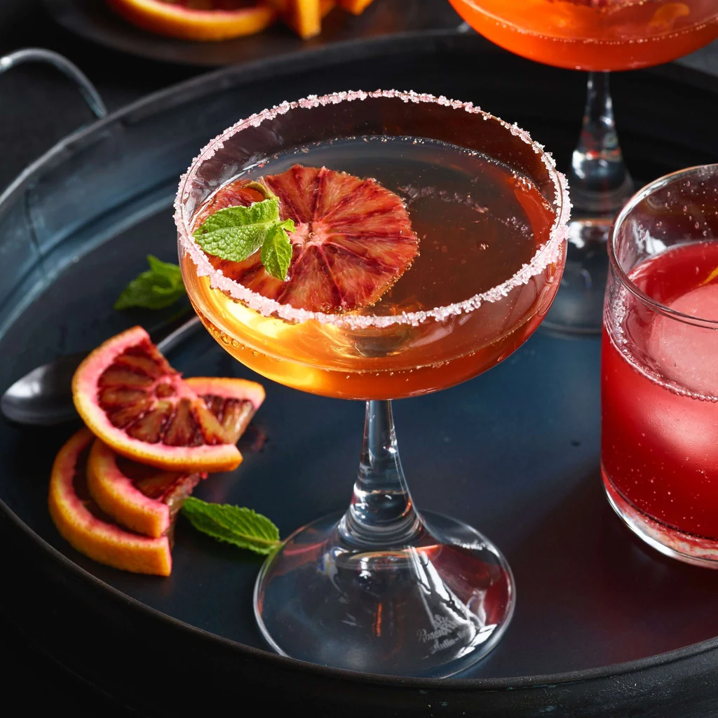 Blutorangen-Ginger-Drink