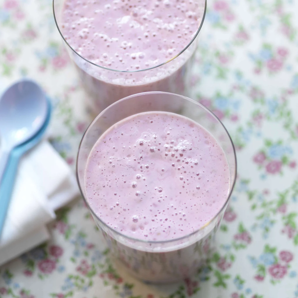 Frullato yogurt e fragole