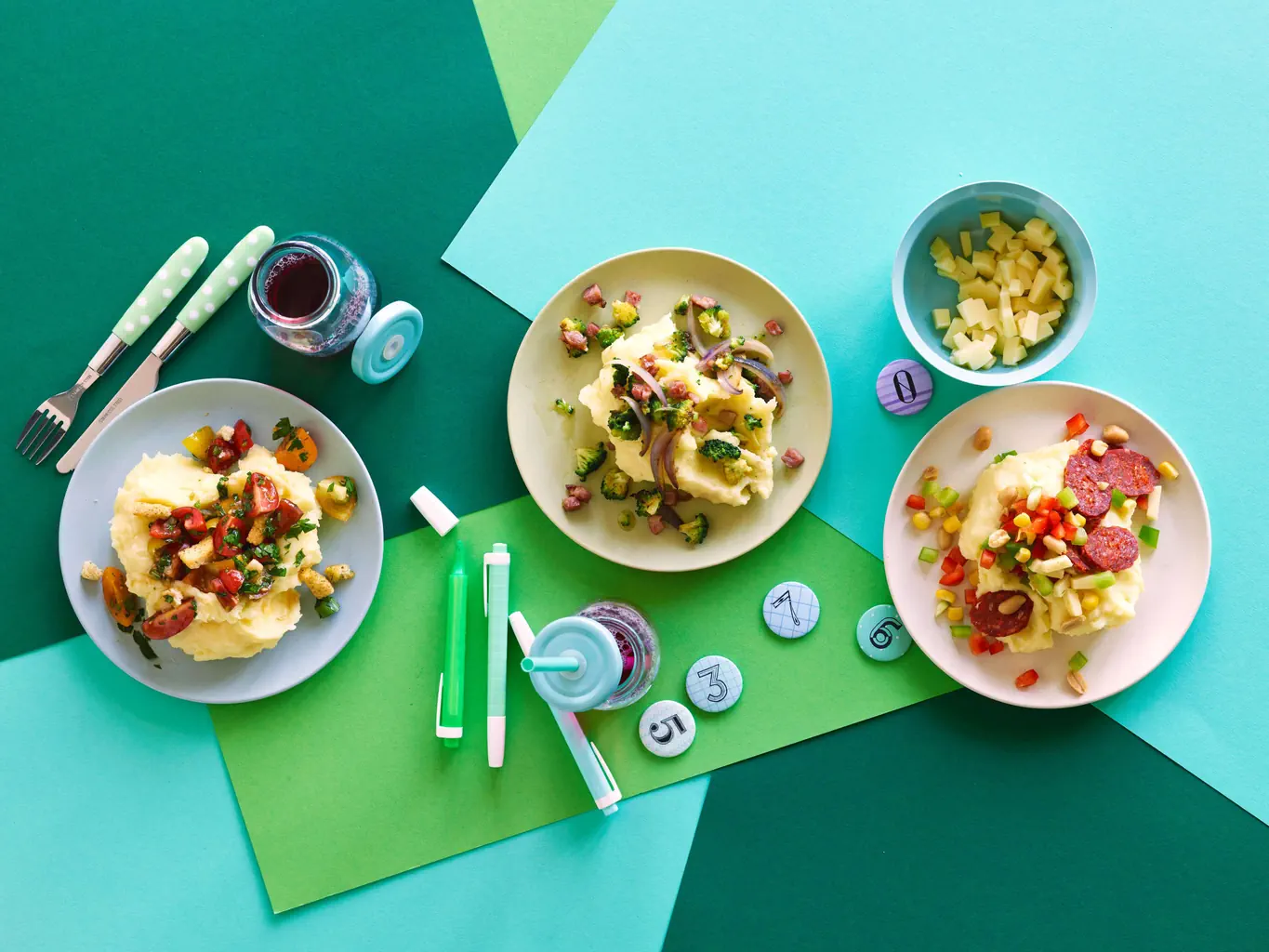 Kartoffelstampf mit Toppings