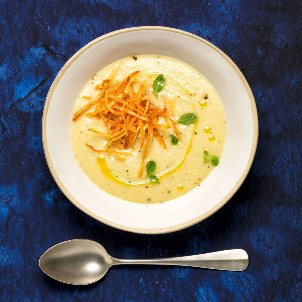 Crema di patate con patate a fiammifero