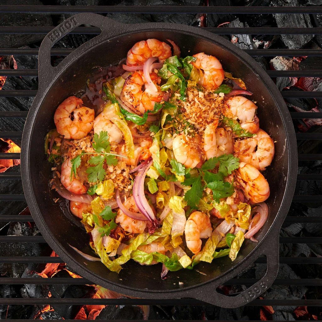 Crevettes à la sauce pimentée avec panko