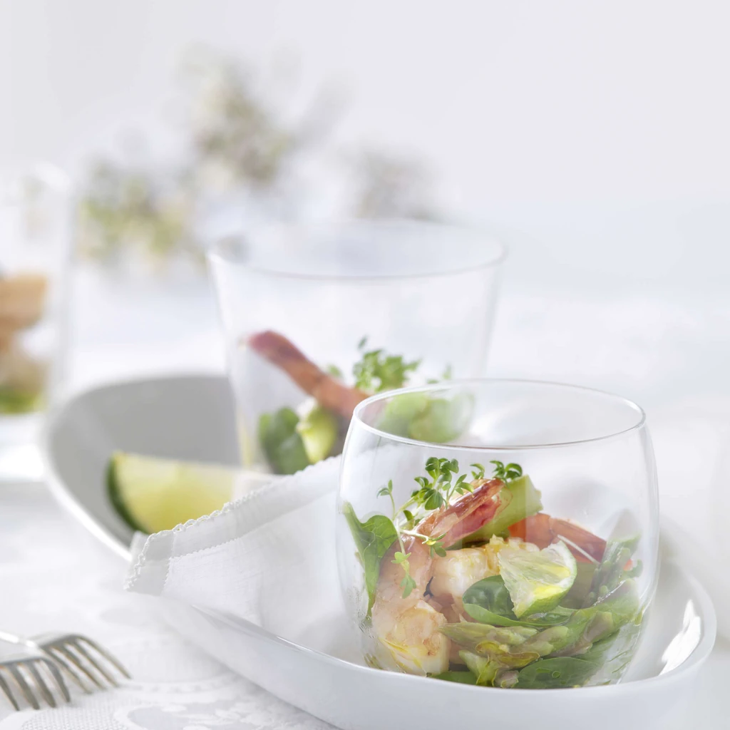 Crevetten-Spargel-Cocktail