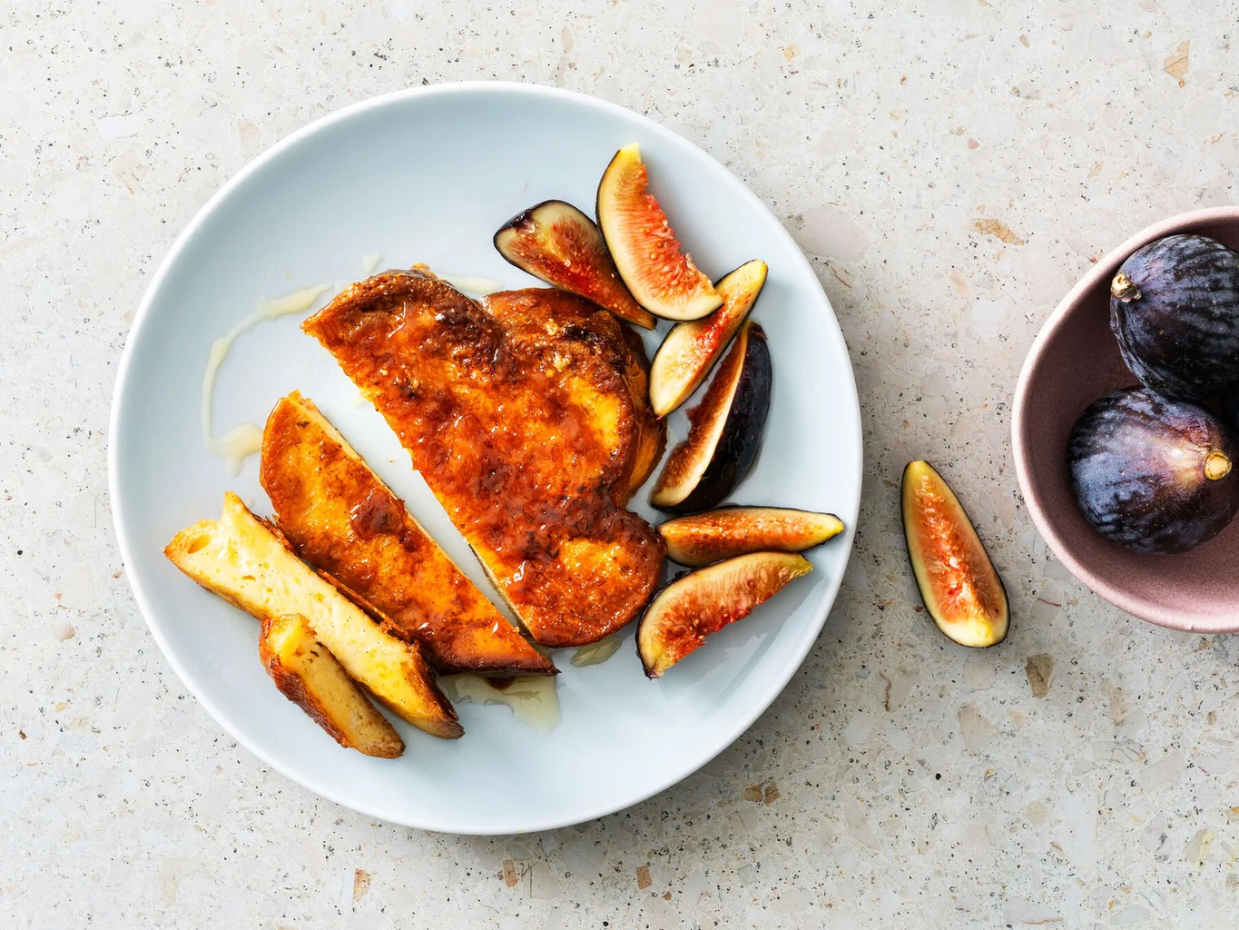French toast caramélisé