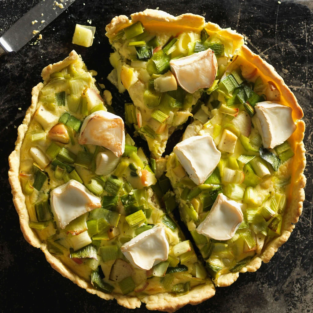 Lauchquiche mit Ziegenkäse