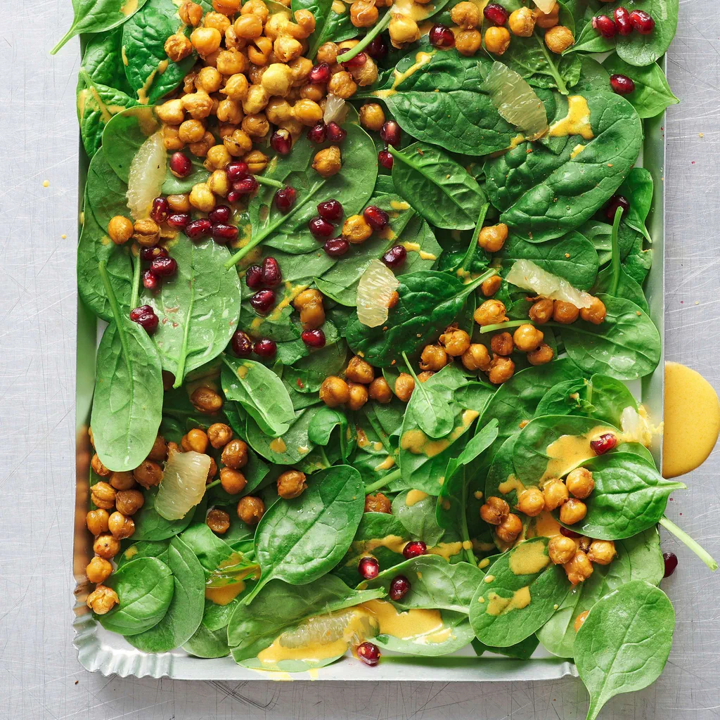 Insalata di spinaci e ceci
