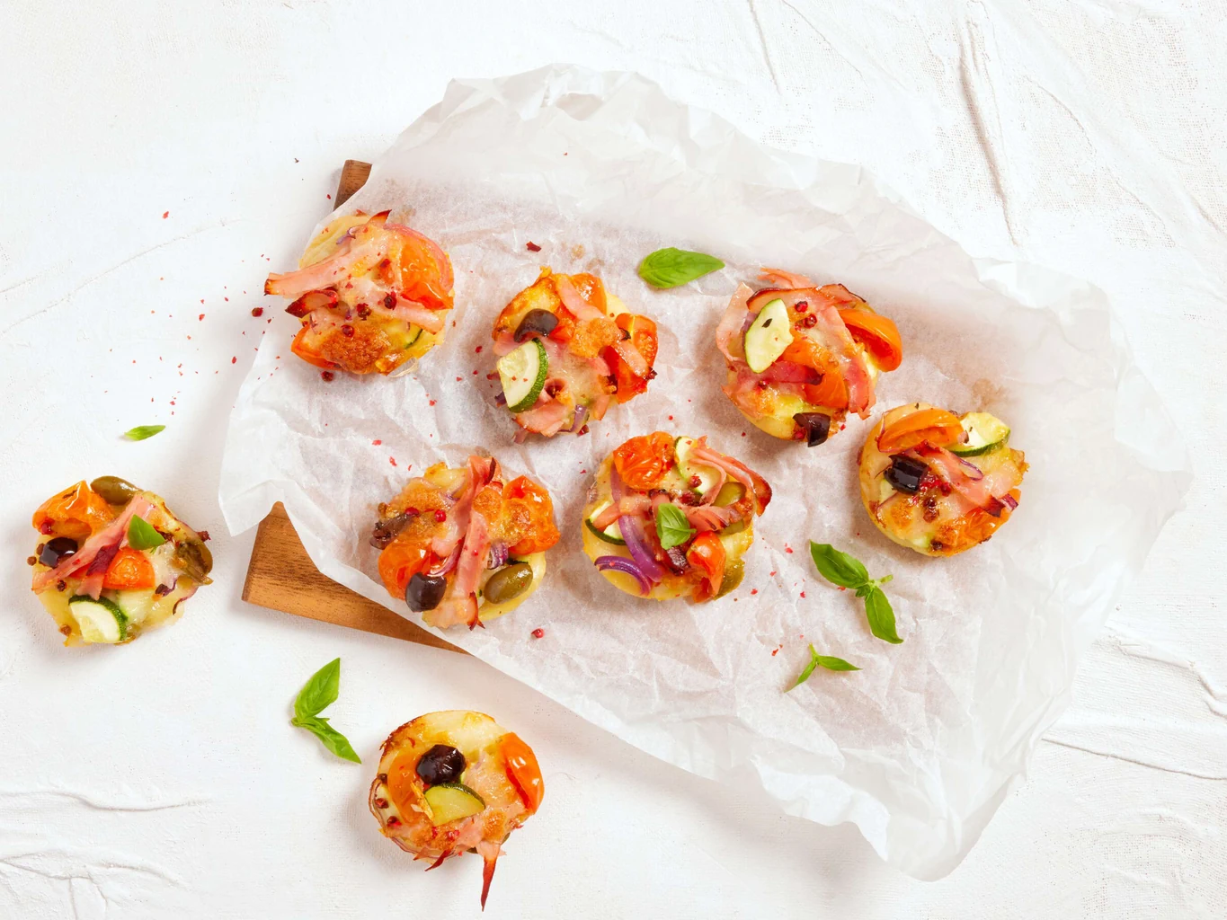 Mini pizzas pour l'apéritif 