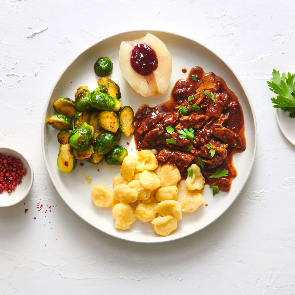 Veganer Herbstteller 