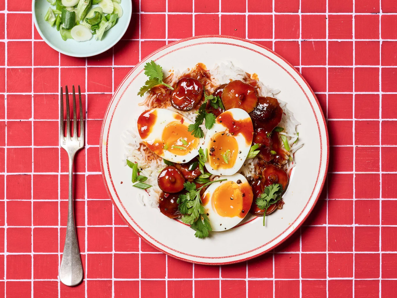 Œufs en sauce gochujang