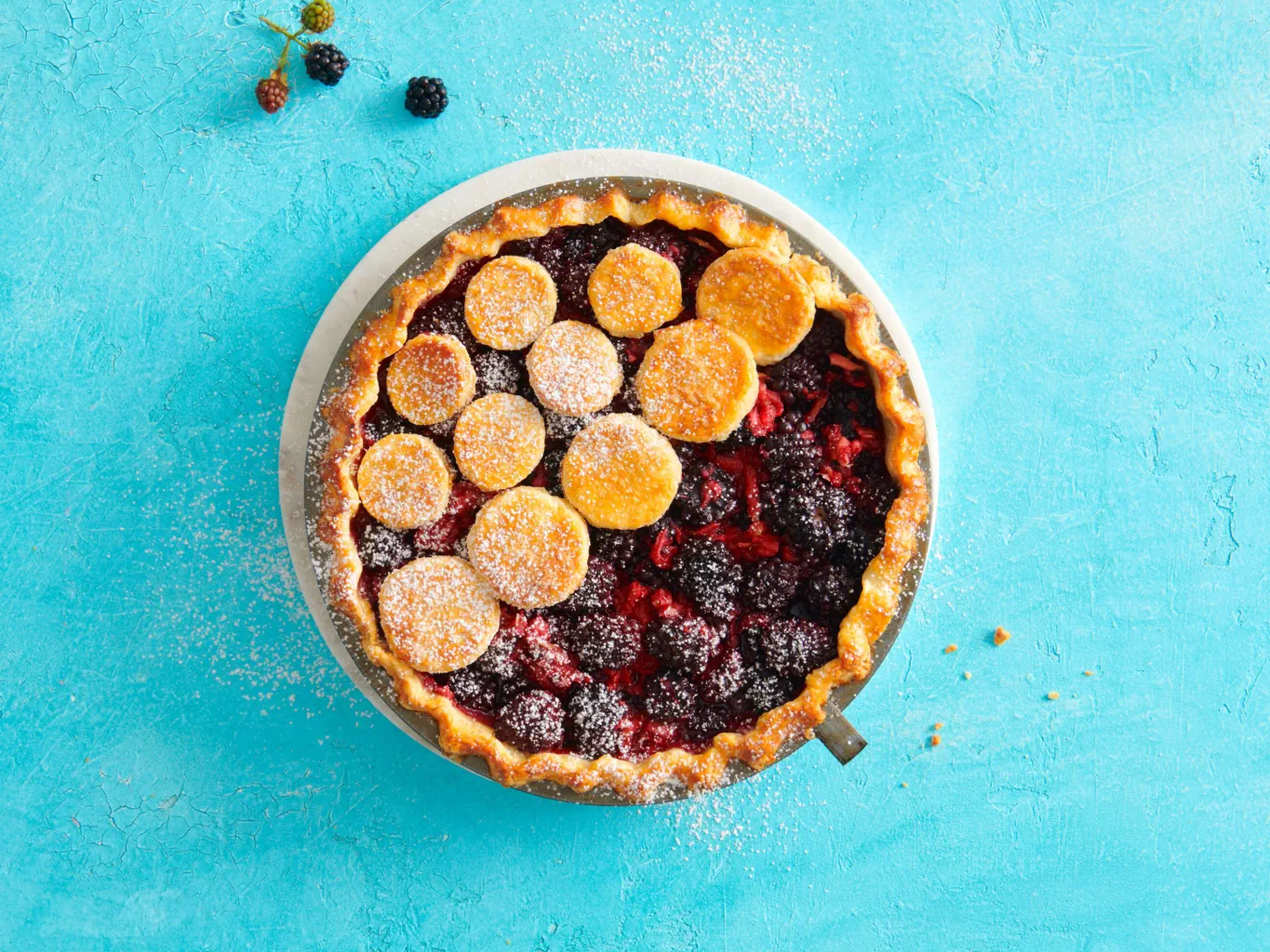Brombeer-Apfel-Pie