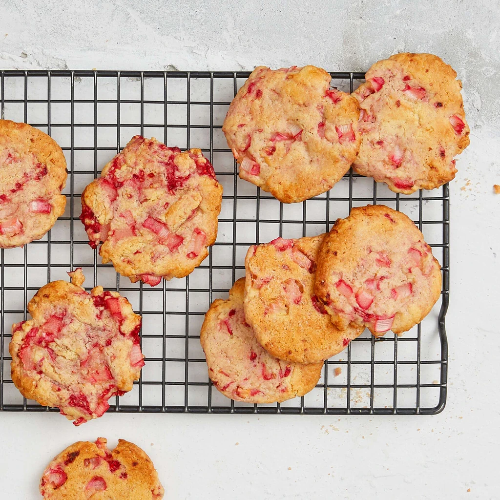 Cookies à la rhubarbe