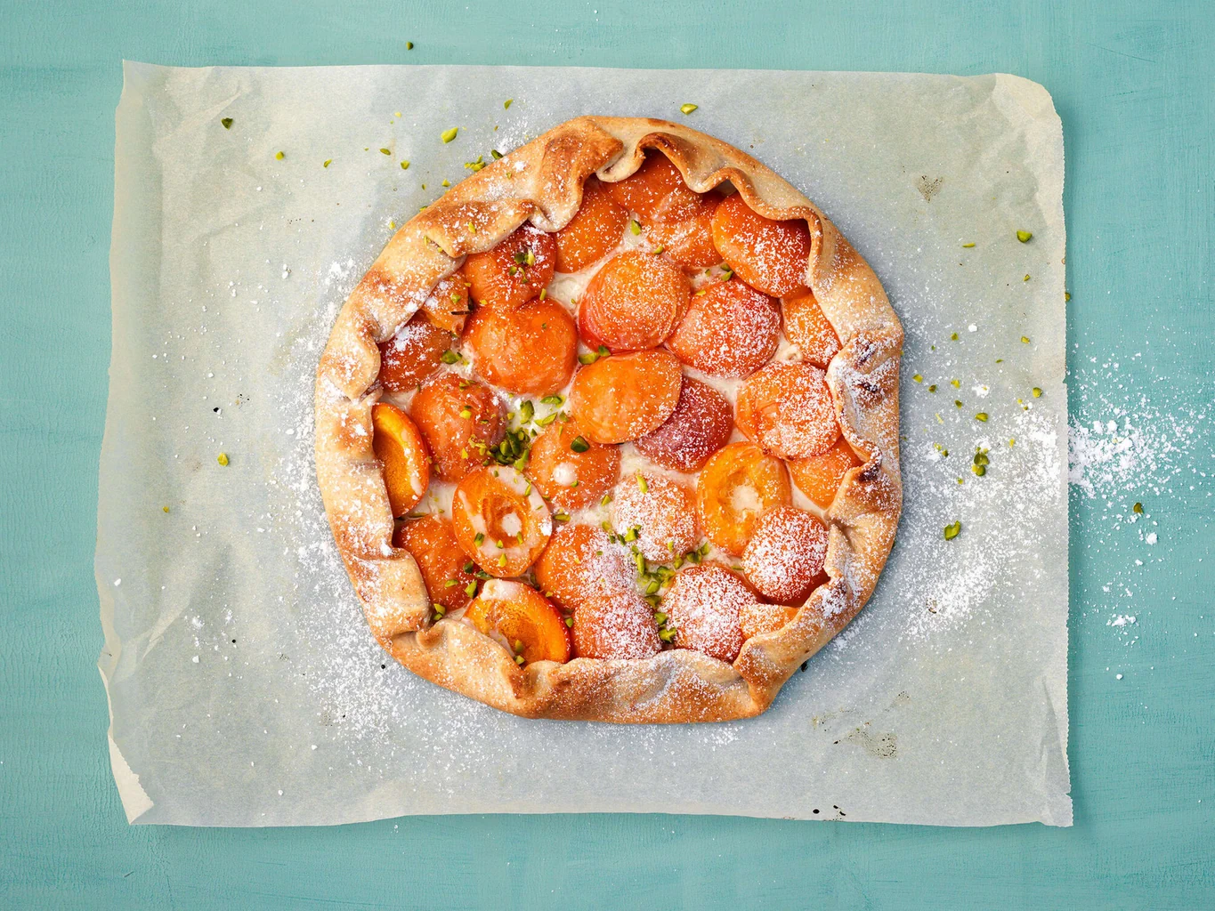 Galette aux abricots