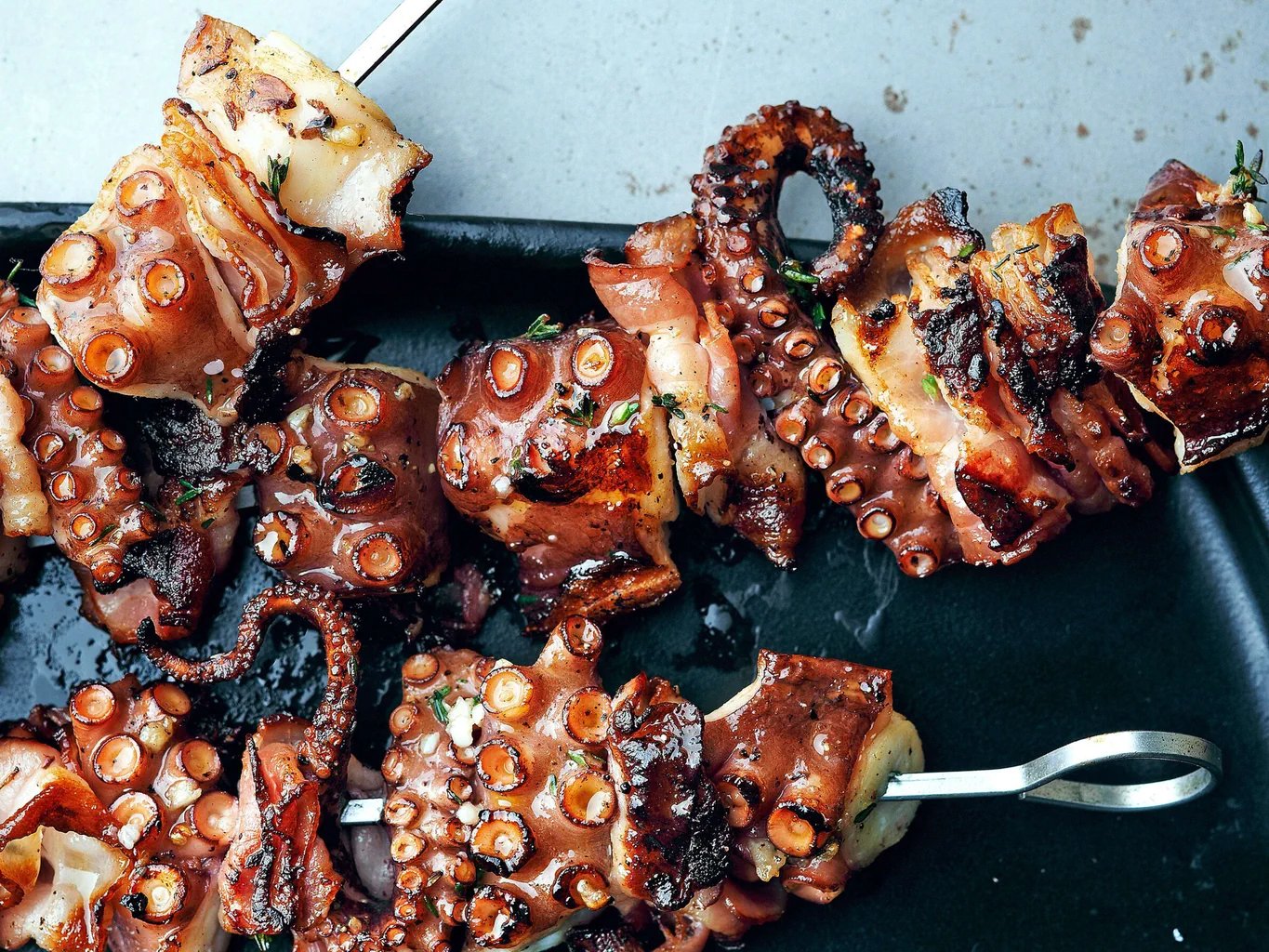Pulpo mit Speck
