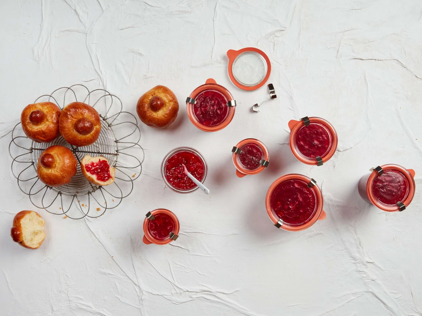 Confiture de groseilles rouges au thym et au citron